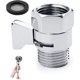KALANKA-Stop douche, Vanne d¿arrêt et vanne d¿angle 1/2 pouce laiton G 1/2 poli chrome, pour bras de douche K1140b3