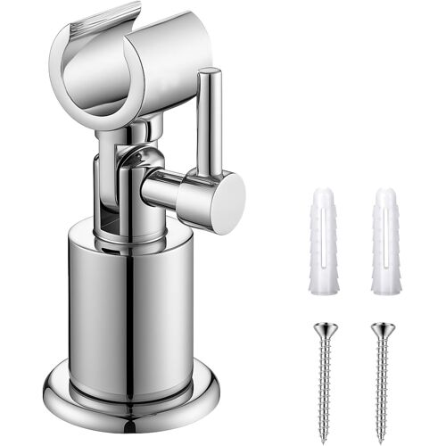 KALANKA-Support de Douche à 180 Degrés Support Pommeau de Douche en Métal Accroche Pommeau de Douchette Réglable avec Vis Universel Réglable Convient Accroche Mural Installation Simple Acier Inoxydab