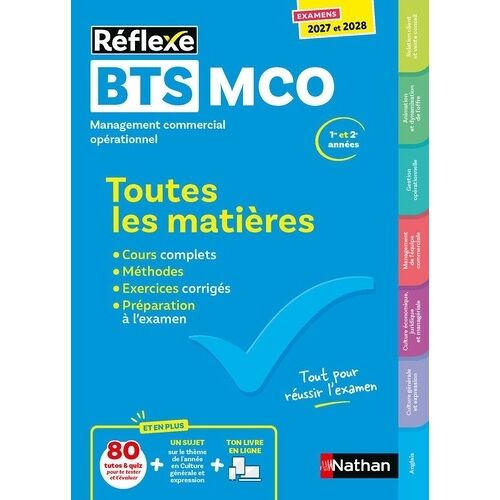 Toutes Les Matières Bts Mco 1re Et 2e Années