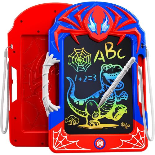 KALANKA-Tablette LCD Dessin avec Stylet Web & Poignée, Ardoise Magique Effaçable Enfant 2-8 Ans, Jouet Cadeau Garçon 2 3 4 5 6 7 8 9 10 12 Ans, Jouet Jeux Educatif Cadeau Enfant 3-12 Ans Garçon Fille