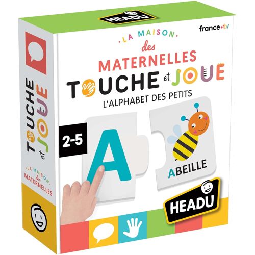 KALANKA-HEADU - L'Alphabet des Petits - Lettres Et Mots pour Les Plus Petits | Jeu Educatif 2 3 4 Ans, Jeu pour Apprendre à Lire et à Écrire, Collaboration Les Maternelles, Made in Italy, Idée Cadeau