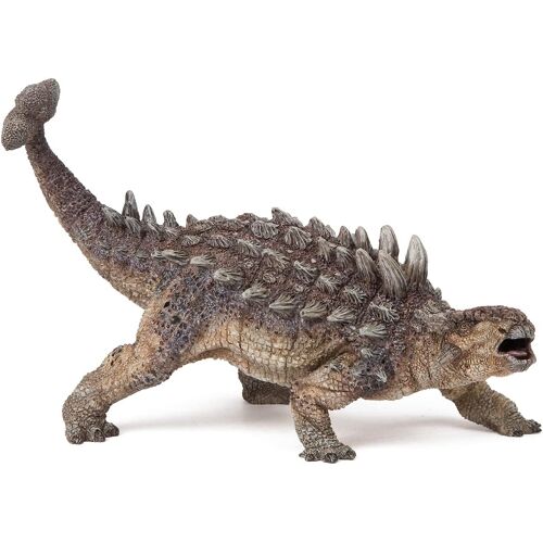 KALANKA-- Figurine Dinosaure Ankylosaure - Jouet Enfant 3 Ans et Plus - 13,8 x 6,8 x 8,2 cm - Dinosaure Cuirassé Ultra Réaliste - Peint à la Main - Collection Crétacé - 55015