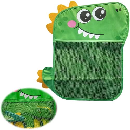 KALANKA-1 PCS Filets pour Rangement Pour Jouets de Bain,Filet Rangement Jouet Bain, filet jouet bain bebe, Sac Jouet Bain, Avec Ventouses Robustes pour Le Rangement Des Jouets de Bain¿Dinosaure¿