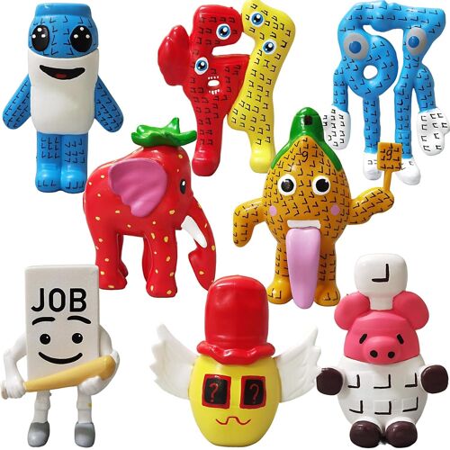 KALANKA-8 Pièces Steal a Brainr0t Figures, Italy Brainr0t Figuren Set, Figurines Italiennes Brainr0t, Figurines de Collection Cadeau Créatif pour Collection Décoration Enfants Et Fans (B)