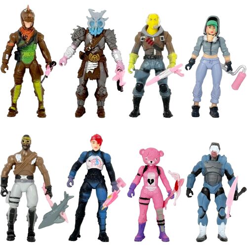 KALANKA-8 Figurines à Collectionner Figurines de Personnages de Jeux avec Armes Cadeau pour Les Fans de Jeux