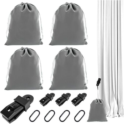 Kalanka-Lourds Pour Rideaux D'extérieur, Sacs De Lestage Pour Rideaux Extérieurs, Poids Pour Tentes Avec Clips, Sac De Sable Portable Pour Tonnelle, Cabane, Tonnelle, Nappe, Jardin, Tentes De Camping