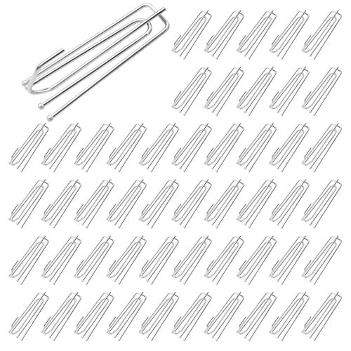 KALANKA-50 Pièces Crochets Griffes Rideaux en Acier Inoxydable/Acier Inoxydable Rideau Pleater Bande Crochets/Broches Pincer Pli Crochet Clip Traverse Pleater/Rideau de Porte, Rideau de fenêtre