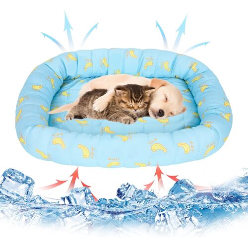 Kalanka-Tapis Rafraichissant Chat, 45x40cm Tapis Rafraichissant Chien Tapis Fraicheur Chien Tapis Refrigerant Chien Matelas Rafraichissant Chien Pour Animaux Domestiques Reste Froid Plus Longtemps (B