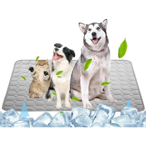 Kalanka-Tapis Rafraîchissant, Tapis Rafraîchissant Pour Chiens, Manta Refrescante Para Perros, Durable Animaux En Été, 70 * 100cm Gris