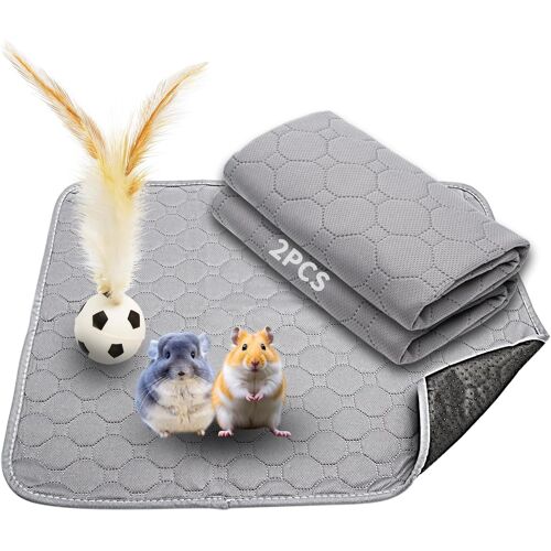 Kalanka-2 Pcs Tapis D¿Urine Lavable 45x60cm Pour Chiots Et Petits Animaux ¿ Alèse Imperméable Antidérapante Pour Chiens, Chats, Cochons D¿Inde, Lapins ¿ Tapis Absorbant Réutilisable Pour Maison, Voit