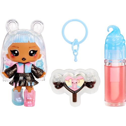 KALANKA-Lip Gloss Doll : Sour Sweeties - Gabi Gummybear - Comprend 1 Poupée, Lip Gloss DIY + Porte-Clés Amovible, Jeu Cosmétique, Collection, pour Enfants de 4 Ans et Plus
