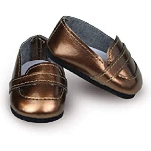 KALANKA-PETIT COLIN - Accessoires de poupées - Mocassins Coloris Café - Taille 39 / 40 cm - 603903