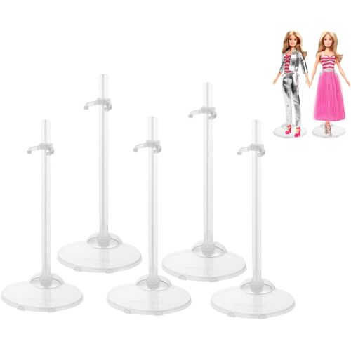 KALANKA-Support de poupée réglable, 10 pièces, Transparent, en Plastique, pour étagère de Poupée