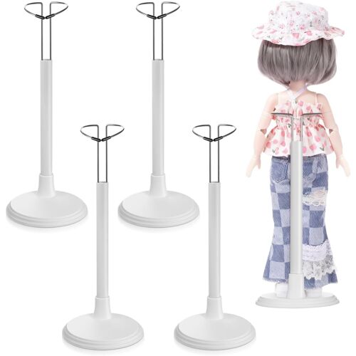 KALANKA-Lot De 4 Supports De Poupées Blancs Pour Poupées De 35 Cm Support Portable Pour Présentation Et Rangement De Figurines À La Maison