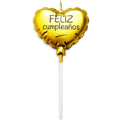 KALANKA-Bougies Anniversaire, Décoration Anniversaire, Forme de C?ur, Décoration Anniversaire, Bougies D'anniversaire Originales, Bougies De Gâteau D'anniversaire, Joyeux Anniversaire(1 Coeur D'OR)