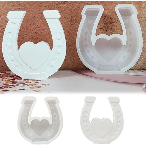 KALANKA-Moules en silicone, fer à cheval, moules en silicone, moules en silicone, moules en silicone, fer à cheval avec bougie chauffe-plat, moule en silicone en forme de c?ur