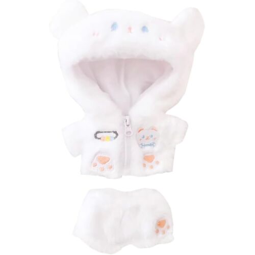 KALANKA-Vêtements de poupée en peluche 10 cm   15 cm, 20 cm, 40 cm avec capuche et pantalon d'ours au lait (20 cm)