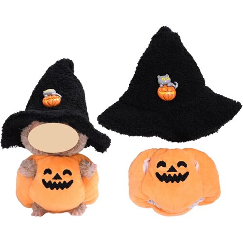 KALANKA-Accessoires pour Poupées, Vêtements Kit de Poupée en Peluche à la Citrouille d'halloween, Aadaptés pour en Peluche de 17 cm (Ne Contient Pas de poupées)