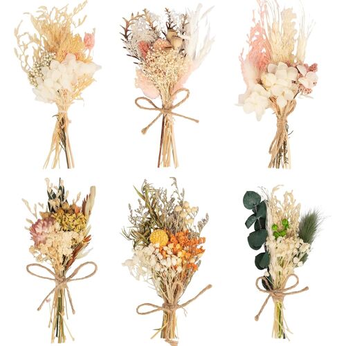Kalanka-6 Pcs Fleurs Séchées, Fleur Séchée Bouquet De Fleurs Séchées Fleurs Sechees Vrac Fleur Sechees Decoration Pour Scrapbooking Bougie Bricolage Résine Époxy Floral Fabrication (Style 2)