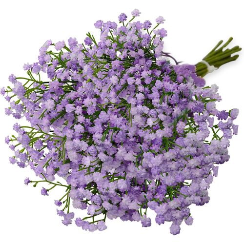 KALANKA-10 Pcs Light Purple Gypsophile Artificielle, Fleurs Baby Breath pour Décoration de Mariage, DIY Maison et Arrangements de Fête