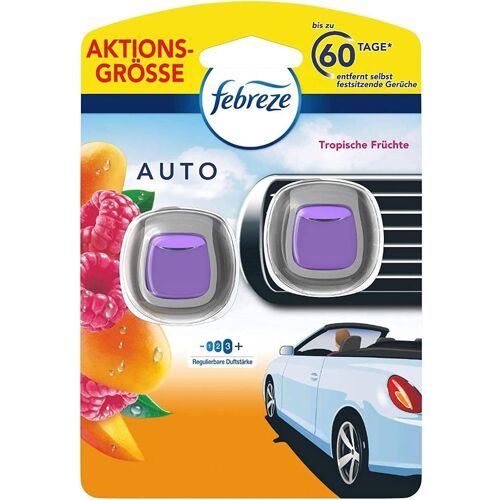 KALANKA-Désodorisant pour voiture (4 ml) Fruits tropicaux, parfum de voiture contre les odeurs (2 x 2 ml)