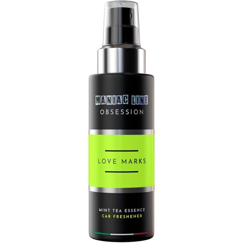 Kalanka-Ma-Fra, Maniac Line, Maniac Obsession Love Marks, Spray Parfumé Pour Voiture 150 Ml, Parfum Frais Et Naturel, Haute Intensité, Vert Et Équilibré 