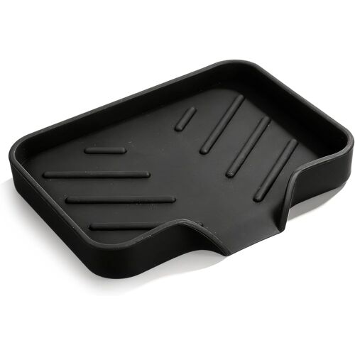 KALANKA-Porte-savon de salle de bain en silicone avec bec verseur de drainage, distributeur d'éponge, support d'éponge auto-drainant, organisateur pour distributeur de brosse à récurer, bouteille (no