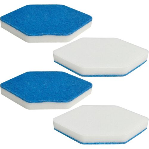 KALANKA-4 Pack de Bain et Baignoire recharges de vadrouille compatibles avec Vileda Bath Magic Bathroom, éponge Multi Surface