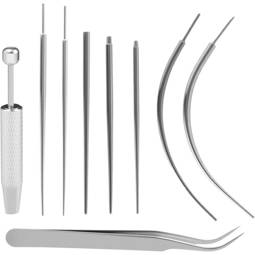 Kalanka-Kit De Piercing 16g 18g En Acier Inoxydable Avec Pince À Billes, Kit D'outils De Piercing Pour Changement De Bijoux Sur L'oreille, Le Nez, La Lèvre, Le Nombril