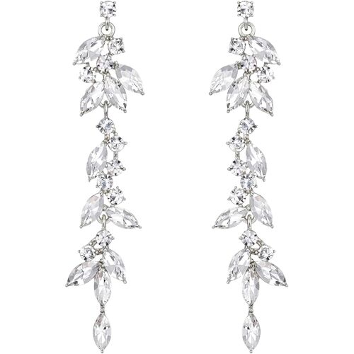 Kalanka-Boucles D'oreilles Femme, Strass Long Gland Boucles D'oreilles, Bijoux Tendance, Avec Pendentif En Cristal, Cadeau Pour Femmes, Petite, Maman, Fille, Amie