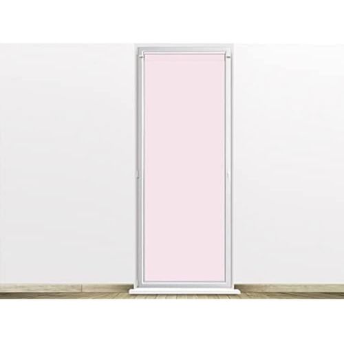 KALANKA-, Dolly Voile pour Porte Fenêtre, Polyester, Rose, 70x200 cm