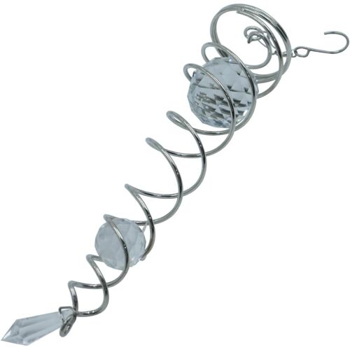 Kalanka-Carillon Éolien En Cristal, Spirale En Métal, Attrape-Soleil Décoratif Pour Fenêtre, Balcon, Jardin