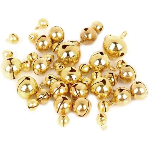 Kalanka-Lot De 100 Clochettes En Métal Doré, Clochettes En Fer Avec ?illet, Pendentifs De Décoration De Mariage De Noël Pour Bricolages, Création De Bijoux, Carillons Éoliens Pour Animaux De Compagni