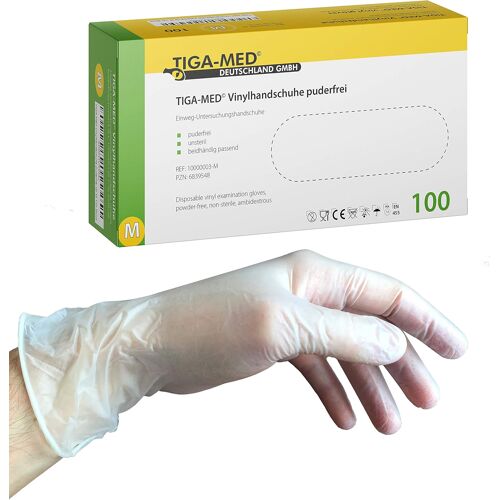Kalanka-Lot De 100 Gants En Vinyle Non-Poudrés Taille M
