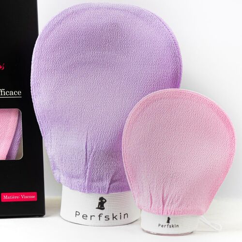 Kalanka-Gant Exfoliant Corps Kessa ¿ Gommage Peau Morte Efficace ¿ Effet Hammam ¿ Peau Douce Instantanée ¿ Exfoliation Profonde ¿ Accessoire Soin Corps Réutilisable 