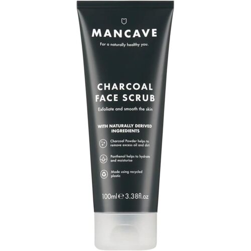 Kalanka-Gommage Visage Au Charbon De Bois 100 Ml Pour Homme, Exfolie Et Lisse La Peau Grasse, Formule Naturelle, Végétalienne, Tube Fabriqué À Partir De Plastique Recyclé 