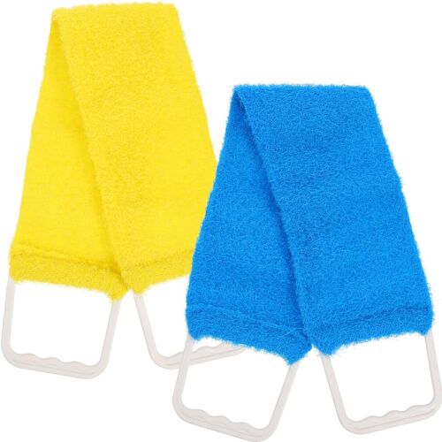 Kalanka-Serviette De Bain Massante Double Face 27x4 Pouces Avec Sangle Exfoliante Pour Massage Corporel Spa Unisexe