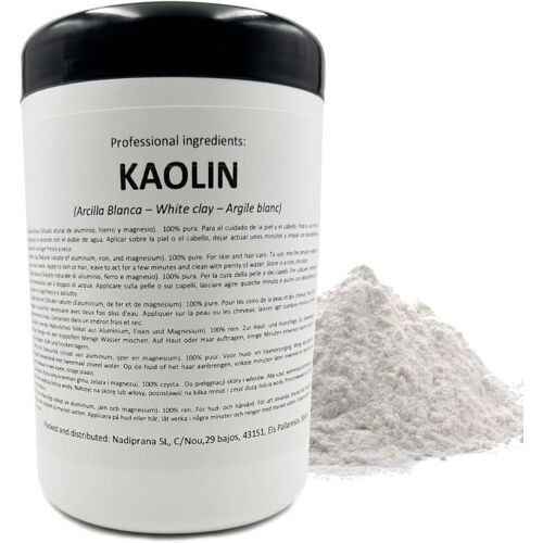 Kalanka-Argile De Kaolin Blanche | 500 G | Pour Le Soin De La Peau Et Des Cheveux | Gommage Et Adoucissant | Rajeunit, Apaise Et Adoucit La Peau