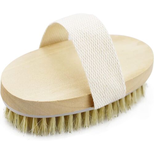 Kalanka-Brosse Pour Le Corps À Brossage À Sec, Brosse Exfoliante Pour Peau Sèche En Poils Naturels Pour Une Peau Impeccable, Un Drainage Lymphatique Et Une Amélioration De La Circulation Sanguine 