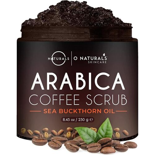 Kalanka-Gommage Corporel Au Sel De La Mer Morte Au Café D'arabie O Naturals. Détoxifiant 100% Naturel, Lutte Contre La Cellulite, Les Rides, Les Vergetures Et Varices. Enrichi Avec L'argousier. Vegan