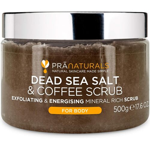 Kalanka-Gommage Pour Le Corps Au Sel De La Mer Morte Et Café 500g - Formule Naturelle, Exfoliant, Nourrissant Et Hydratant, À Base De Poudre De Café Arabica, Sans Paraben, Végan Et Sans Cruauté