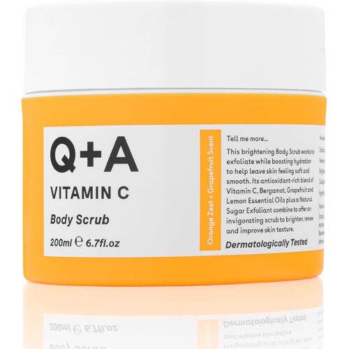 Kalanka-Gommage Corporel À La Vitamine C (200 Ml), Gommage Exfoliant Pour Le Corps, Gommage Éclaircissant Et Hydratant Au Sucre Aux Huiles Essentielles D'agrumes, Vitamine C Et Huile D'onagre 