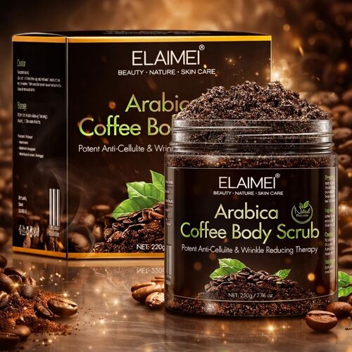 Kalanka-Gommage Corporel Au Café Arabica, 100% Naturel, Exfoliant En Profondeur, Pour Tous Types De Peau 