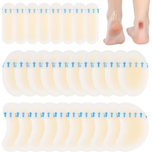 Kalanka-Lot 30 Pansements Hydrocolloïdes Anti-Ampoules Avant-Pied, Doigts, Orteils, Talon 