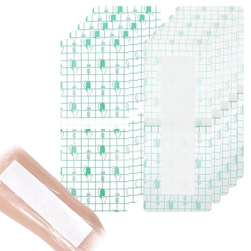Kalanka-10 Pièces Pansement Waterproof, 10x25cm Grands Pansements Imperméables Avec Compresse En Coton Pour Soins De Tatouage, Protection Cutanée, Douche, Natation, Soins Des Plaies 