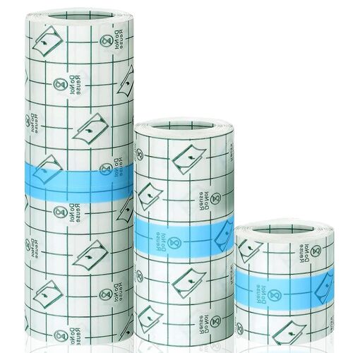 Kalanka-Emalla 3pièces Pansement Tatouage Waterproof (5cm/10cm/15cm X 2m) Pansement Etanche Imperméable Transparent Adhesif Pour Protection En Douche Ou Baignade 