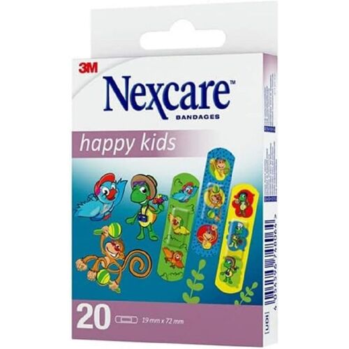 Kalanka-Pansements Happy Kids, 19 Mm X 72 Mm, 20/Boîte 