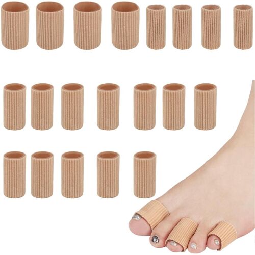 Kalanka-20 Pièces Protection Orteil Et Doigt, Tubes En Silicone Avec Coussinets Gel Doux Pour Cors, Ampoules, Callosités (Tailles Mixtes) 