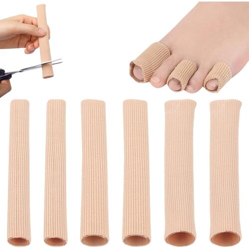 Kalanka-Lot De 6 Pansements Tube Orteil S/M/Ltubes Protection Orteilsprotection Orteils Pied Frottement, Tube Protege Orteil, Pansement Orteil, Protection Doigt De Pied, Pour Cors, Ampoules, Callosit 