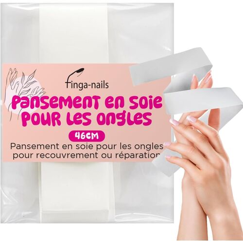 Kalanka-Pansement Adhésif Pour Ongle Cassé, Bandage Pour Ongles Fendus, Naturels Et Vernis, Protection Temporaire Transparente De 46 Cm Pour Manucure, Instructions Incluses 